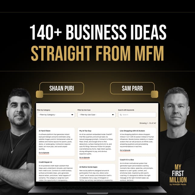 My First Million's Business Idea Database [Access Now]